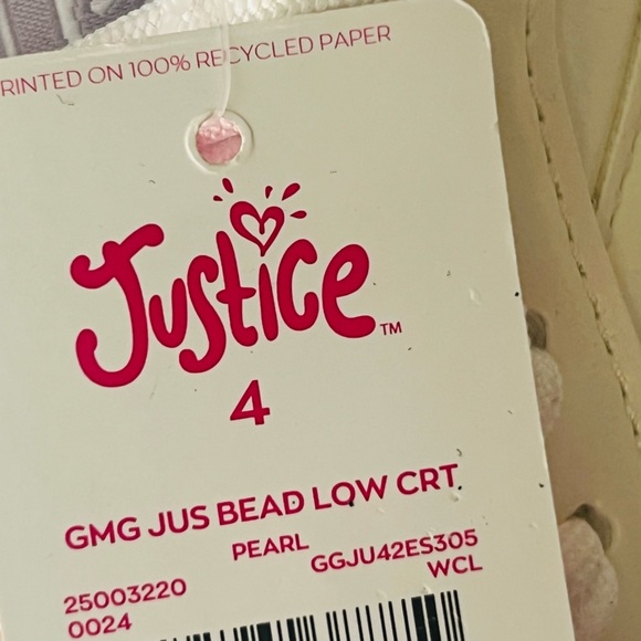 Justice girls shoes size 4 NEW - Picture 5 of 5